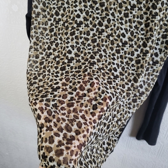 Maison Scotch animal print sheer back top - Picture 4 of 4